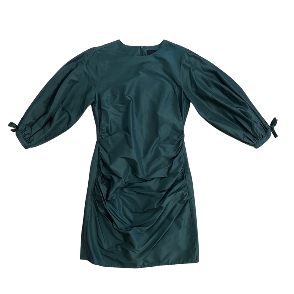 Cynthia Rowley Ruched Short Dress in Green
